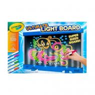 Светодиодная доска для рисования Led Deluxe + Мини-фломастеры Crayola