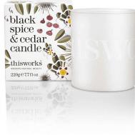 Ароматическая свеча Black Spice & Cedar С корицей, кедром и ладаном 220 this works