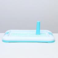 Туалет для собак с сеткой и столбиком Пижон