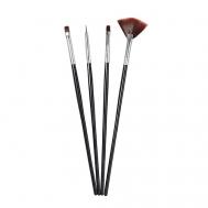 Набор кистей для наращивания и дизайна ногтей Queen fair