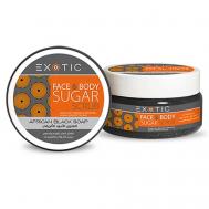 Сахарный скраб для лица и тела Black African Soap 300 EXOTICMOOD