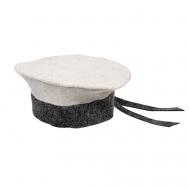 Шапка для бани и сауны "Бескозырка" комби Hot Pot