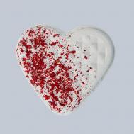 Бомбочка для ванны Сердечко большой гранат MACOY LUXURY BODY HOME