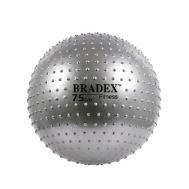 Мяч для фитнеса, массажный ФИТБОЛ-75 ПЛЮС BRADEX