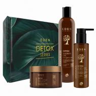 Подарочный Набор молочко для тела + гель для душа  +скраб DETOX Chocolate Eden