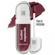 Помада матовая для губ бордовая CAPSULE B.COLOUR PROFESSIONAL