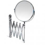 Зеркало выдвижное настенное двухстороннее Aurora диаметр 17 см Tatkraft