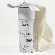 Шелковая варежка для пилинга Wild Silk в подарочной упаковке SILK CARE