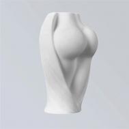 Ваза для сухоцветов из гипса Фигура женщины для декора дома SHE STYLE