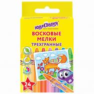 Восковые мелки трехгранные Юнландик и мудрый лис Юнландия