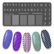Пластина для стемпинга ногтей FORNAIL