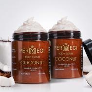 Скраб для тела антицеллюлитный с маслами "Кокос" 500 PERMEGI