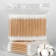 Бамбуковые ватные палочки 1000 штук биоразлагаемые для макияжа Lunar Laboratory