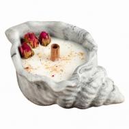 Ароматическая свеча Ракушка Лаванда & ваниль для декора дома SHE STYLE