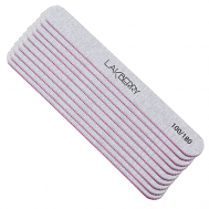 Пилка для ногтей прямая 100/180, 10 шт GET THE REASON LAKBERRY