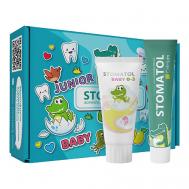 Набор детский реминерализующий гель для зубов 0+ и зубная паста 0+ 100 STOMATOL