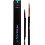 Карандаш для бровей автоматический с щеточкой KLEPACH.PRO