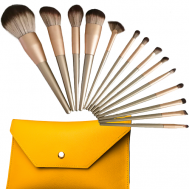 Набор профессиональных кистей для макияжа с чехлом Amam