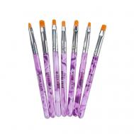 Набор кистей для наращивания и дизайна ногтей Queen fair