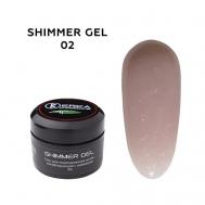 Гель камуфлирующий для наращивания ногтей SHIMMER GEL BERKA