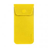 Футляр для ручек/очков  из экокожи Saffiano, на магните, цвет - желтый Flexpocket