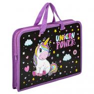 Папка на молнии с ручками Magic unicorn Юнландия