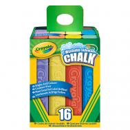 Смываемые разноцветные мелки для рисования на асфальте Washable Sidewalk Chalk Crayola