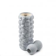 Набор массажный 2в1 для йоги и МФР, валик (ролик), мяч DARE TO DREAM