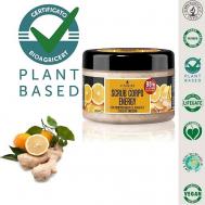 Натуральный Скраб на фруктовых соках для тела, энергетический "Апельсин и Имбирь" 200 L'ERBORISTICA