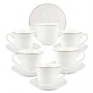 Чайный Набор Exclusive из Костяного фарфора Dory Gold Arya home collection