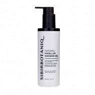 Мицеллярный гель для душа для мужчин с гинкго билоба, хлопком и зеленым чаем 200 Sibirbotaniq