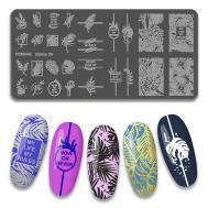 Пластина для стемпинга ногтей FORNAIL