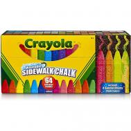 Набор цветных мелков для рисования на асфальте Washable Sidewalk Chalk Crayola