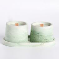 Свечи в бетоне на подставке "Лофт" 906 БОГАТСТВО АРОМАТА