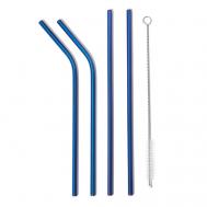 Набор "4 металлические трубочки и щеточка "Длинный уик-энд" Nothing but Love