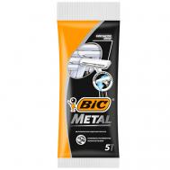 Одноразовые бритвы мужские 1 лезвие Metal BIC