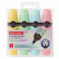Набор текстовыделителей  "DELTA PASTEL" Brauberg
