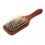 Расческа деревянная, массажная, 20х6х3,5 см, "прямоугольник", с деревянными зубчиками Банные Штучки