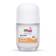 Шариковый дезодорант Roll-on Balsam Sensitive без спирта и солей аллюминия 50 Sebamed
