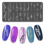 Пластина для стемпинга ногтей FORNAIL