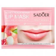 Патчи для губ увлажняющие с экстрактом медового персика SADOER
