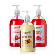 Набор жидкое мыло для рук и тела Банан-кокос, Барбарис, Сахарный арбуз 1 РЕЗУЛЬТАТ.ПРО