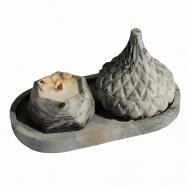 Подарочный набор из гипса ароматические свечи шкатулка и шестигранник на подставке SHE STYLE