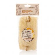 Мочалка  массажная  "Медово-ванильная", с органическим мылом HOPMILL