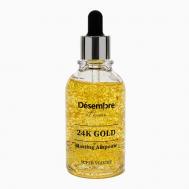 Gold Blasting Ampoule Сыворотка для лица с золотом / частичками золота 24K 100 Desembre