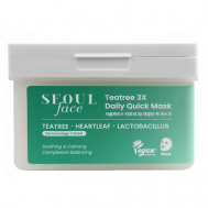 Seoul Face Набор масок для лица с экстрактом чайного дерева 36шт 36 Dermal