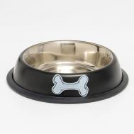 Миска с нескользящим основанием с принтом Пижон