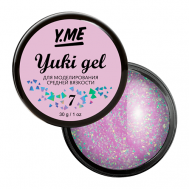 Гель пастельного оттенка с хлопьями Yuki в составе Y.ME