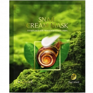 Тканевая маска для лица с муцином улитки с кремовой пропиткой 25 DEOPROCE