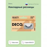 Накладные ресницы BEAUTY №508 blue neon deco